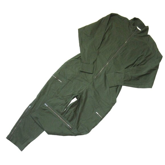 NWT Athleta Lenox Jumpsuit in Tuscan Olive Zip Front One-Piece 12 $178